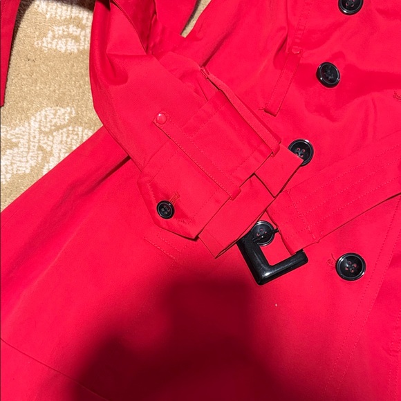 New York & Company Vibrant Red Trench Coat - Picture 7 of 10